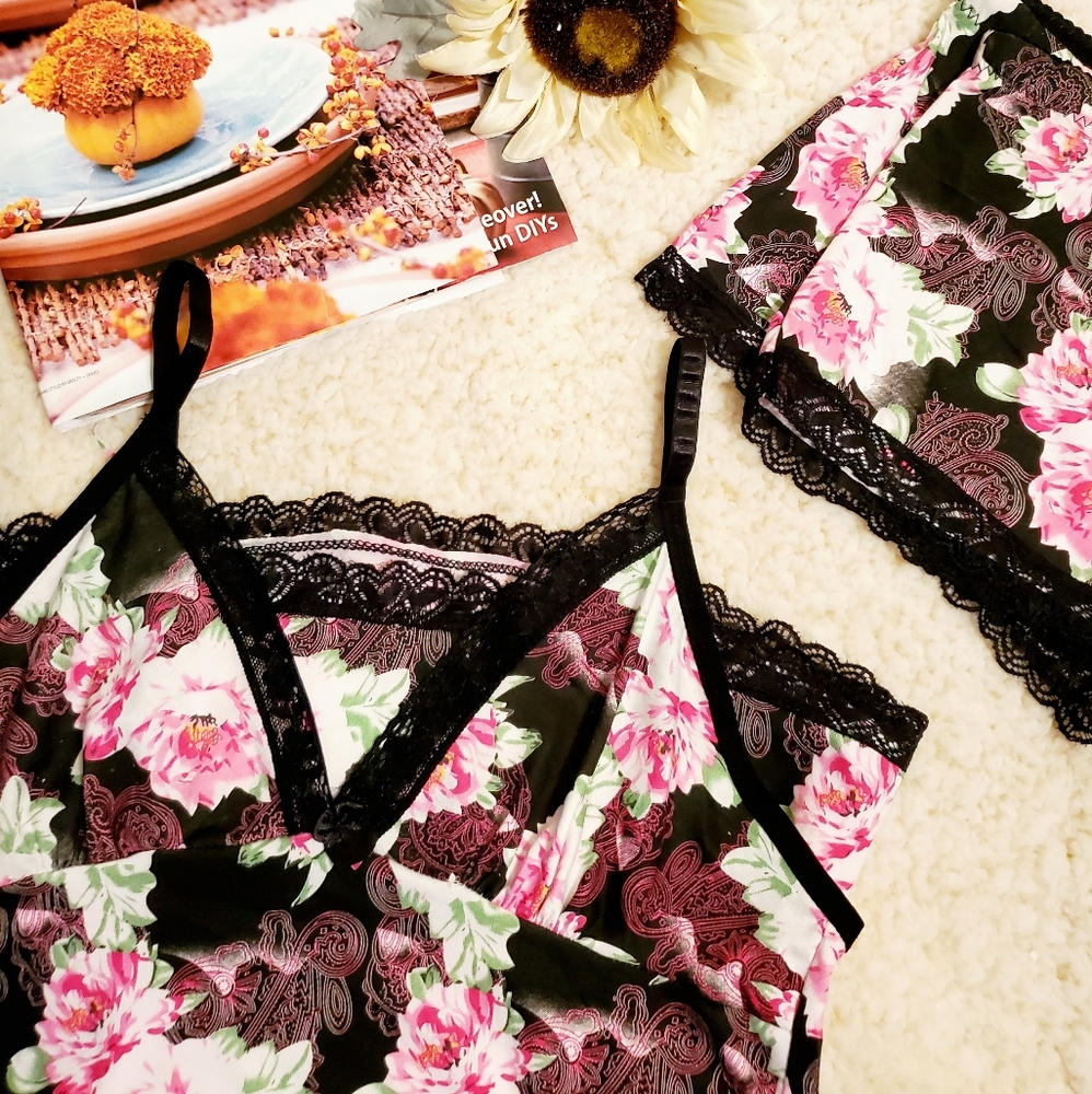 Lace pajama set